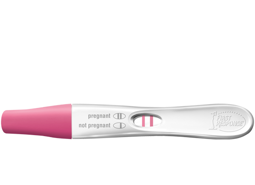 First Response Early Response pregnancy test with straight handle
