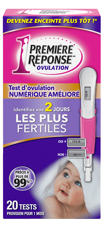 PREMIÈRE RÉPONSE(MC) Test d'ovulation numérique amélioré