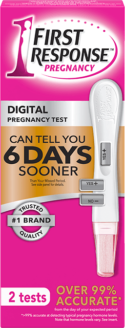 Can i take a pregnancy test any time of day Digital Pregnancy Test First Response