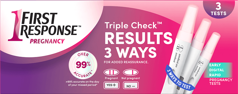 FIRST RESPONSE™ Triple Check Pregnancy Test Kit