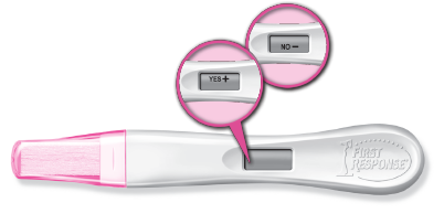 First Response pregnancy pro test with yes or no results