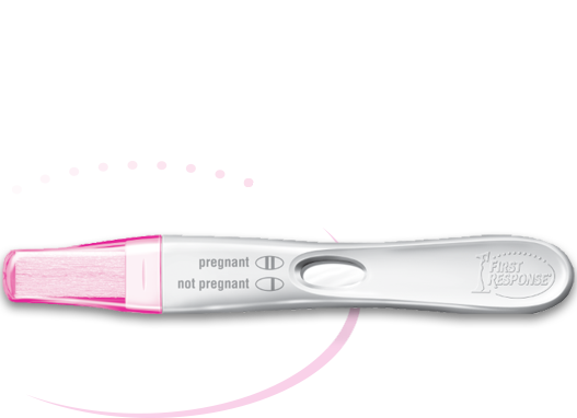 First Response Early Response pregnancy test with straight handle