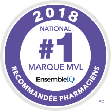 2018 #1 National OTC Brand Pharmacist Recommended
