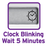 First Response blinking clock on digital display window