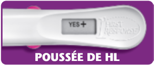 Première Réponse test d'ovulation avec poussée de hl